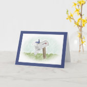 Lettre d'une carte de voeux personnalisable Bluebi (Fleur jaune)