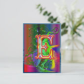 Lettre E Alphabet Dancers Carte postale (Debout devant)