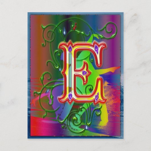 Lettre E Alphabet Dancers Carte postale (Devant)