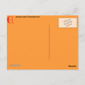 Lettre E carte postale (Dos)