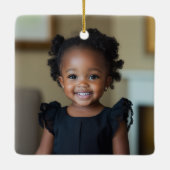 Lettre E Élégant Monogramme Ornement de Noël (Dos)