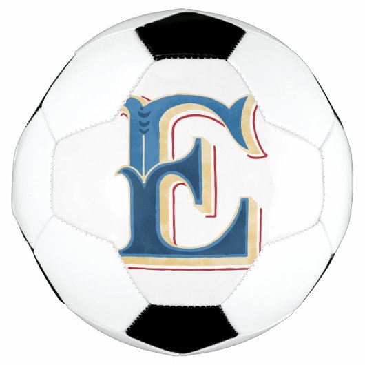 Lettre "E" Élégante Brodée (Devant)