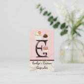 Lettre E Monogramme Dessert Boulangerie Cartes de  (Debout devant)