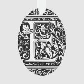 Lettre E Monogramme médiéval Art Nouveau (devant)