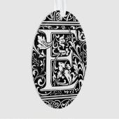 Lettre E Monogramme médiéval Art Nouveau (devant)