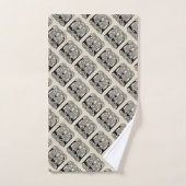 Lettre E Noeud Celtique Monogramme Vintage (Serviette à main)