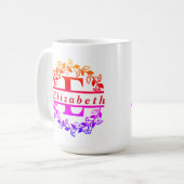 Lettre E noms mug (Devant gauche)