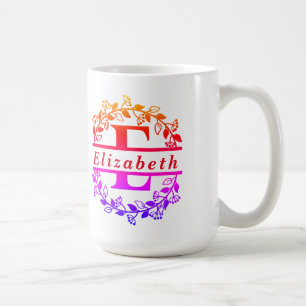 Lettre E noms mug