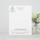 Lettre Échelles de justice Classique Moderne En-tête de l (Debout devant)