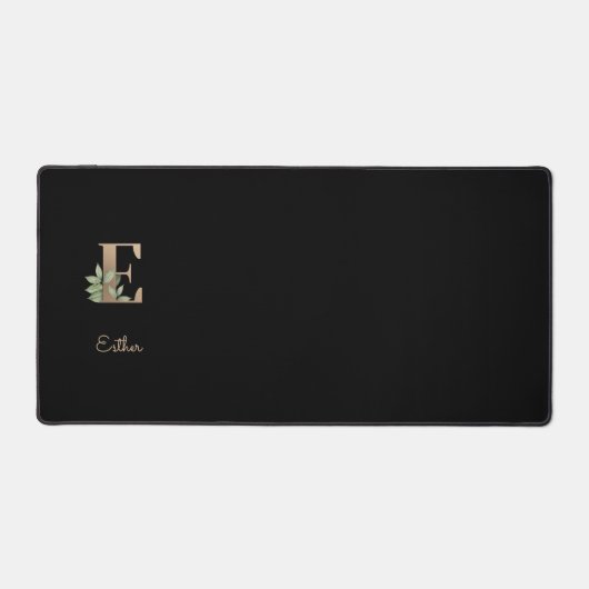 LETTRE Élégante MONOGRAPHIQUE BOtanique E (Recto)