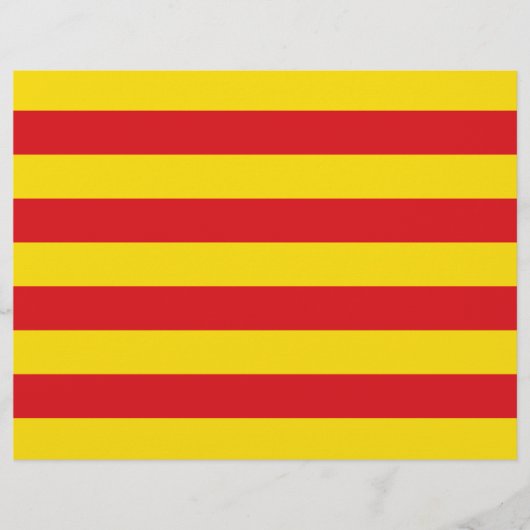 Lettre En-tête avec Drapeau de Catalogne (Devant)