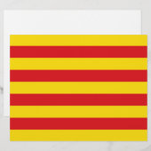 Lettre En-tête avec Drapeau de Catalogne (Devant / Derrière)
