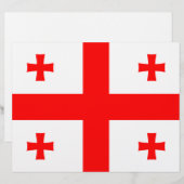 Lettre En-tête avec Drapeau de Géorgie (Devant / Derrière)