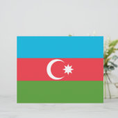 Lettre En-tête avec Drapeau de l'Azerbaïdjan (Debout devant)