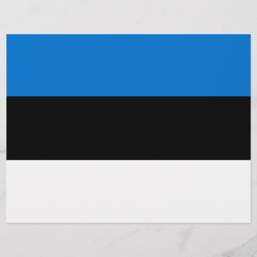 Lettre En-tête avec Drapeau de l'Estonie (Devant)