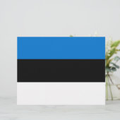 Lettre En-tête avec Drapeau de l'Estonie (Debout devant)