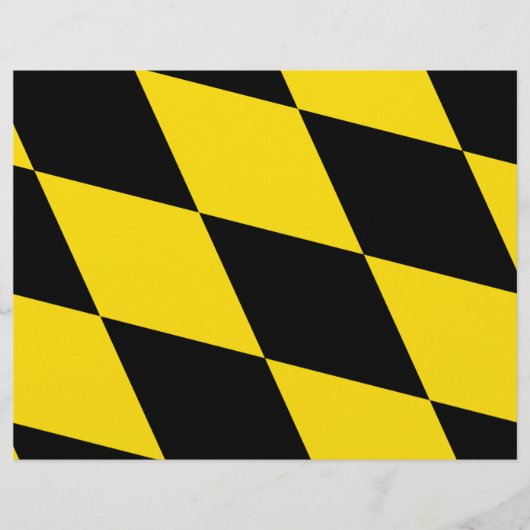 Lettre En-tête avec Drapeau de Munich, Allemagne (Devant)