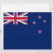 Lettre En-tête avec Drapeau de Nouvelle-Zélande (Devant / Derrière)