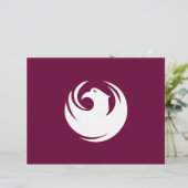 Lettre En-tête avec Drapeau de Phoenix, Arizona (Debout devant)