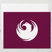 Lettre En-tête avec Drapeau de Phoenix, Arizona (Devant / Derrière)