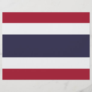 Lettre En-tête avec le drapeau de la Thaïlande