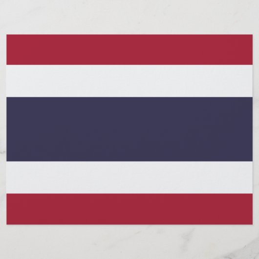 Lettre En-tête avec le drapeau de la Thaïlande (Devant)