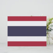 Lettre En-tête avec le drapeau de la Thaïlande (Debout devant)
