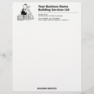 Lettre En-tête commercial des services de construction e