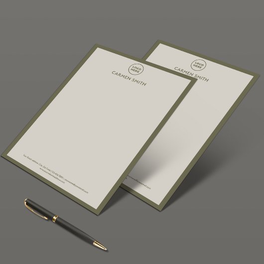 Lettre En-tête de lettres design intérieur moderne de lux