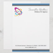 Lettre en-tête de logo moderne (Devant / Derrière)