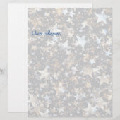 Lettre En-tête des lettres étoiles de Noël (Devant / Derrière)