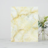 Lettre En-tête d'or et de Marbre blanc modernes (Debout devant)