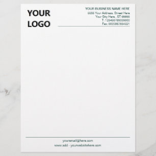 Lettre En-tête du bureau d'affaires de votre logo Choisis
