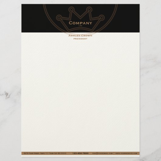 Lettre En-tête du logo de la Couronne (Devant)