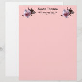 Lettre En-tête - Fleurs de prune (Devant / Derrière)