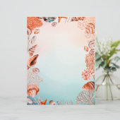 Lettre En-tête Papier de mer (Debout devant)