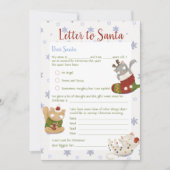 Lettre Enfants de Noël à Père Noël Carte de vacanc (Devant)