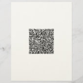 Lettre Exemple de papier à en-tête avec logo et code QR (Dos)