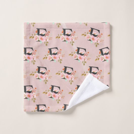 Lettre F (Gant de toilette)