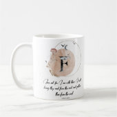 Lettre F, bible aquarelle citation mug (Gauche)