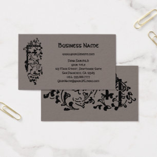 Lettre F décorative en monogramme victorien vintag