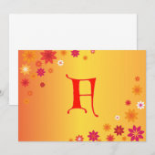 Lettre F Invitation (Devant / Derrière)