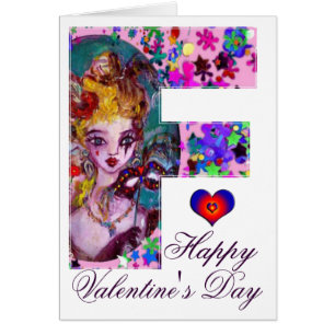 LETTRE F MONOGRAMME DE MASQUÉRADE VALENTINE VÉNÉTI