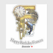 Lettre F Sticker personnalisation Anniversaire (Feuille)