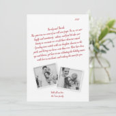 Lettre famille Rouge Script Coronavirus Carte de v (Debout devant)