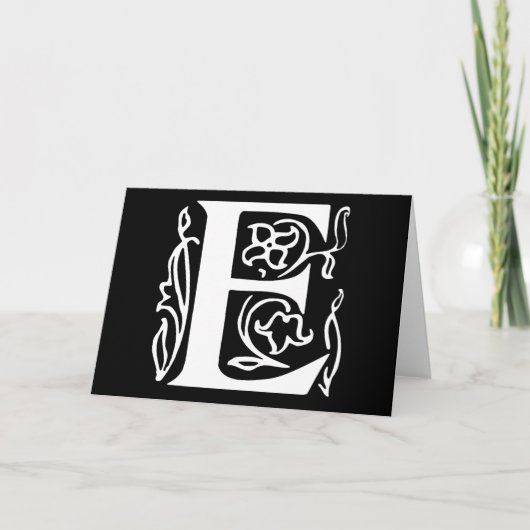 Lettre fantaisie E (Devant)