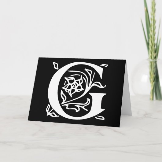 Lettre fantaisie G (Devant)