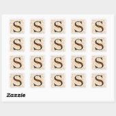 Lettre fantaisie "S" - Sticker (Feuille)