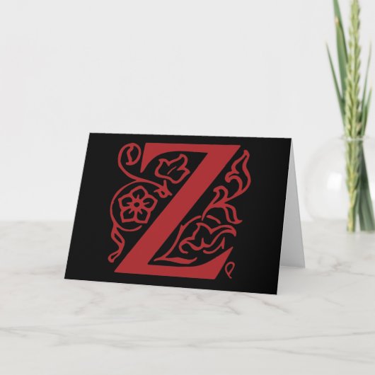 Lettre fantaisie Z (Devant)