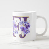 LETTRE FÉMININE INFJ Florale MBTI Géant Coffee Mug (Droite)